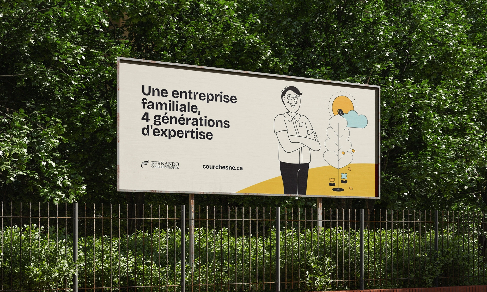 Publicité pour Fernando Courchesne & Fils