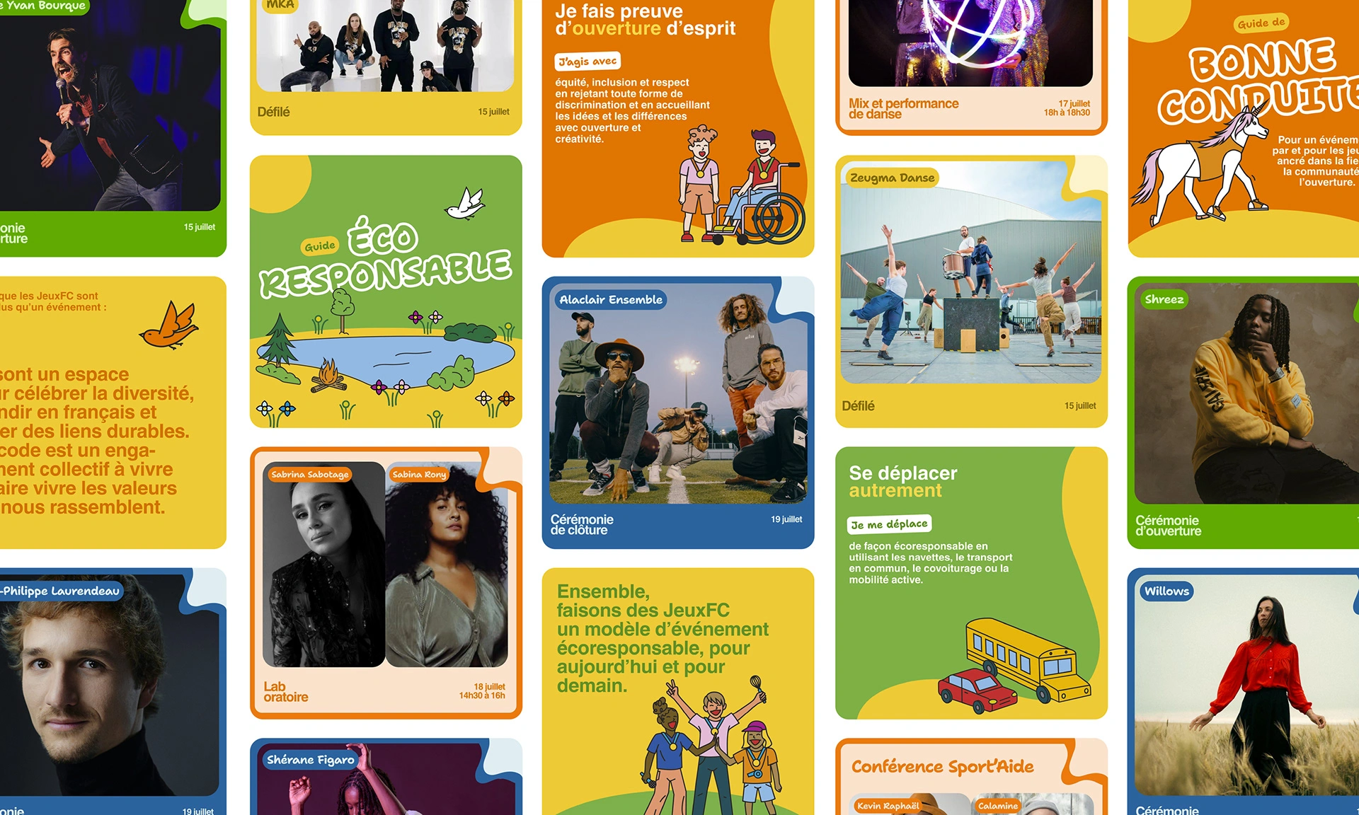 Publications sur les médias sociaux pour les Jeux FC Laval 2025