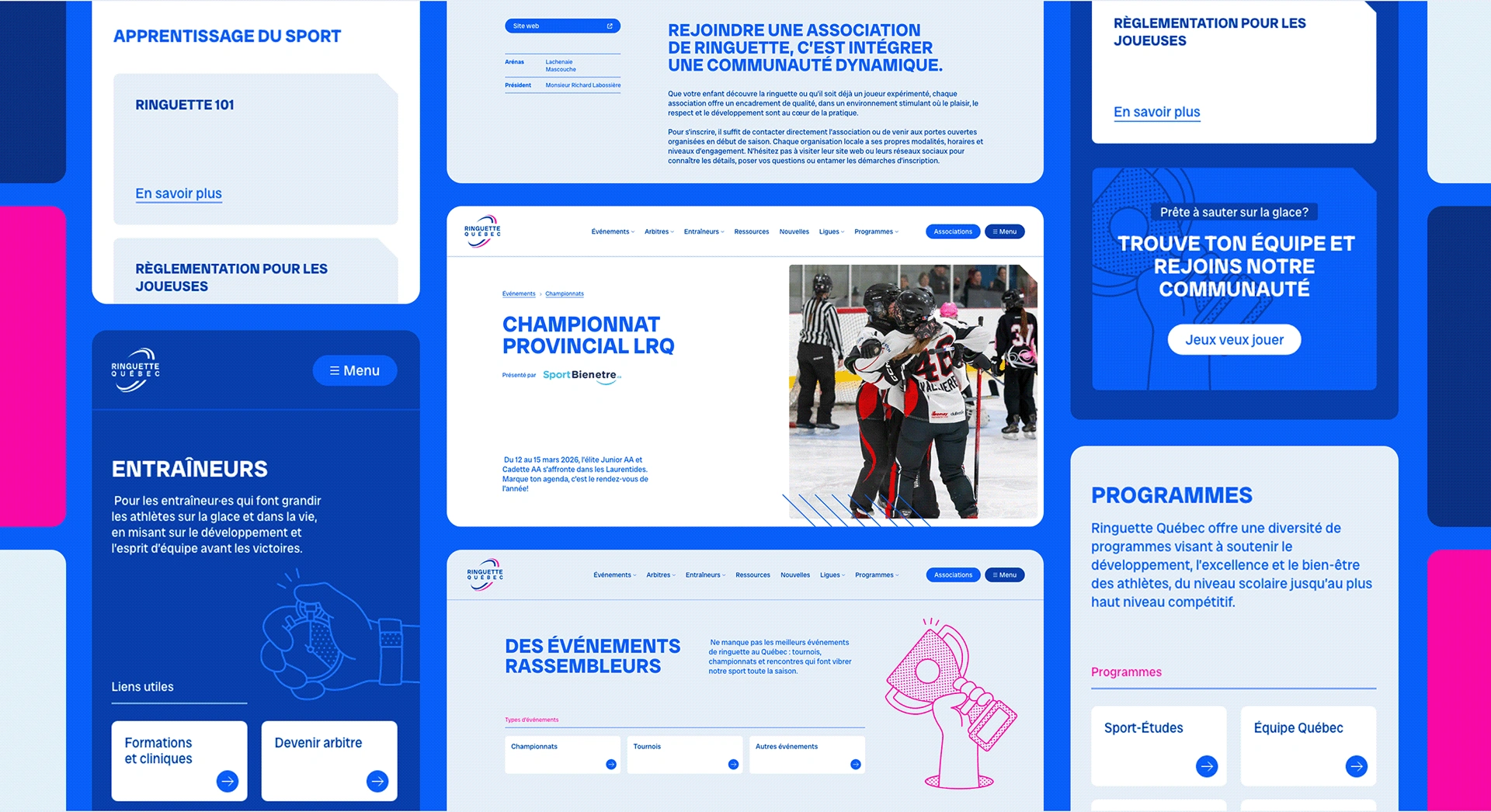 Site web de Ringuette Québec