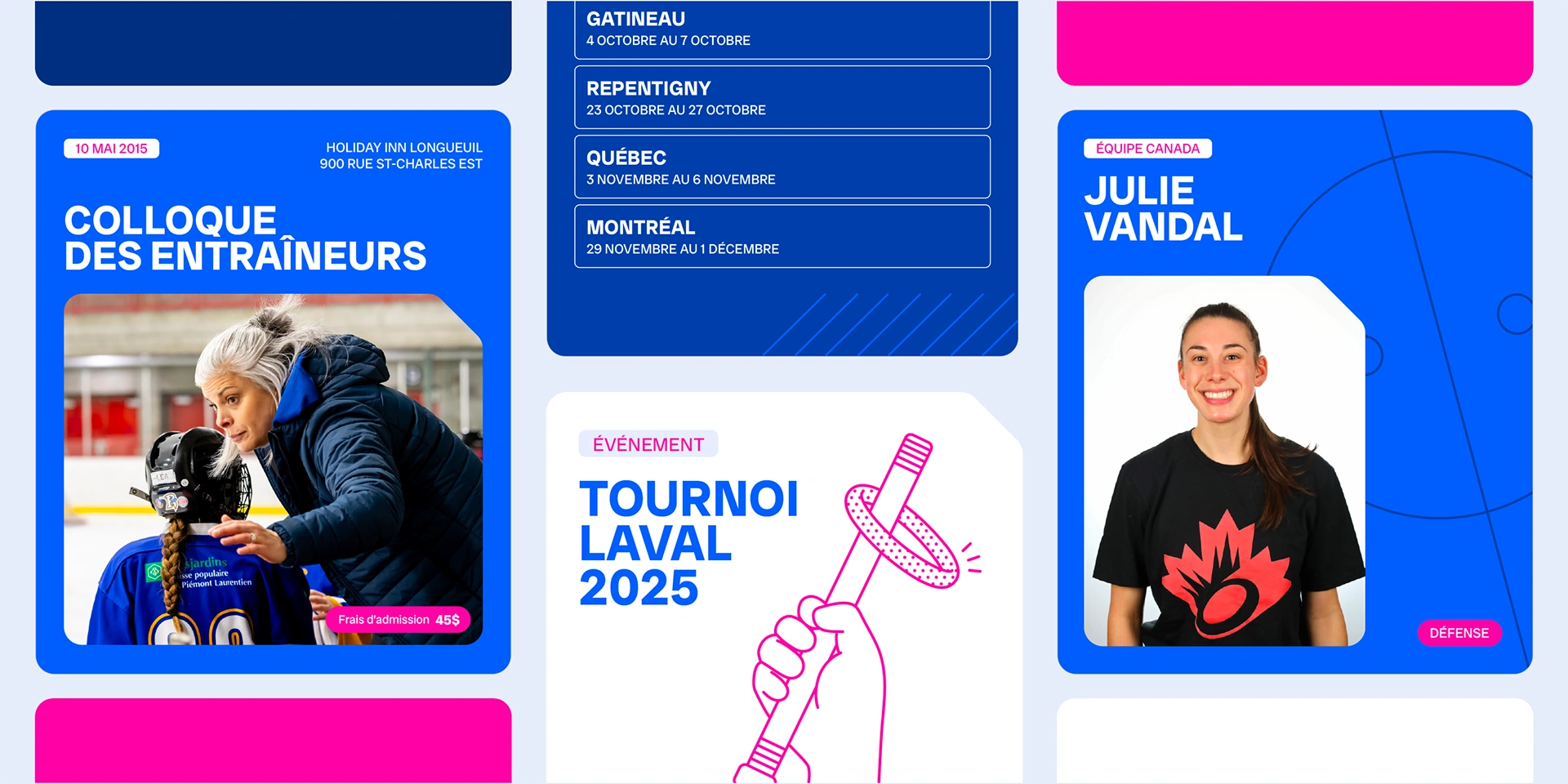 Publications sur les médias sociaux pour Ringuette Québec