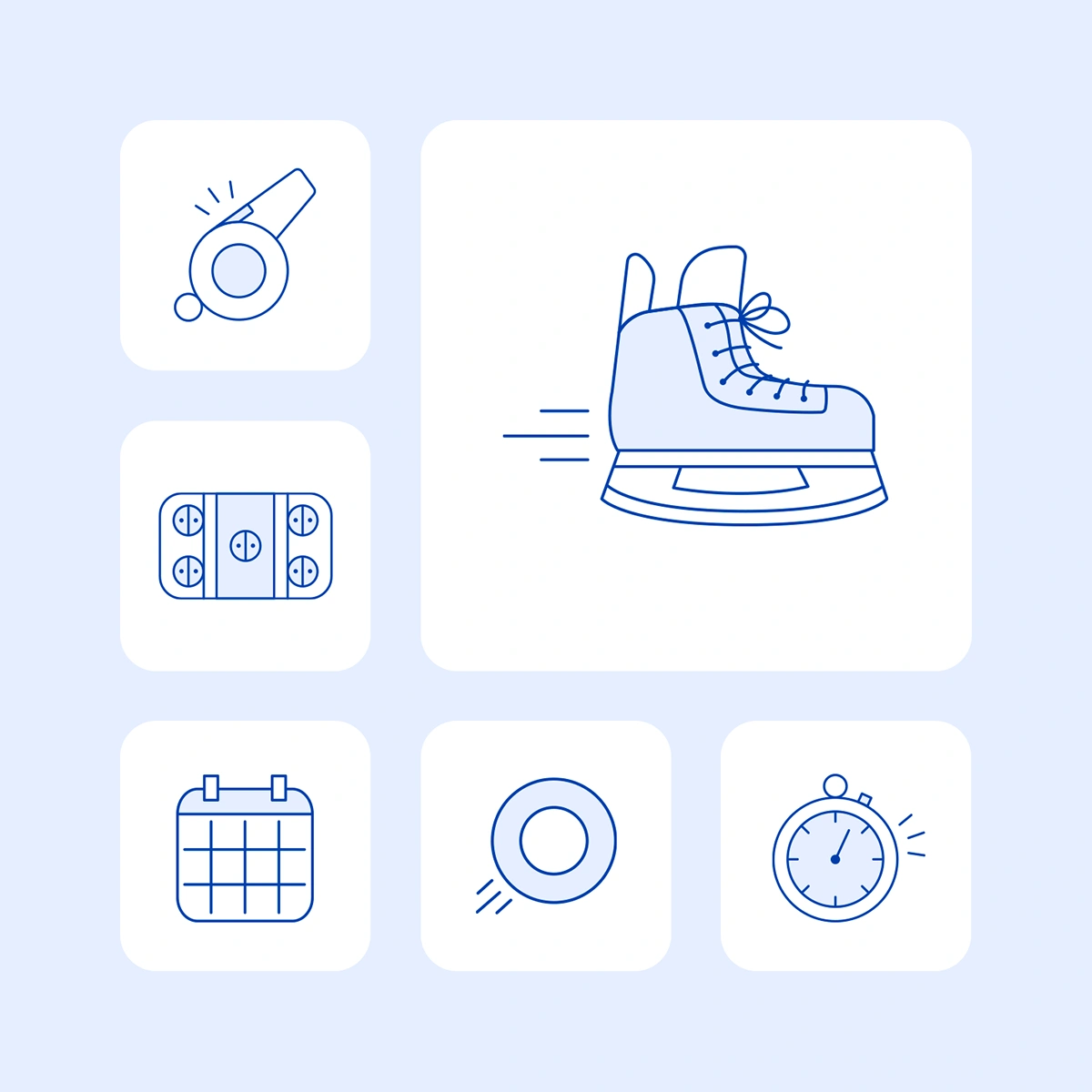 Icônes personnalisés pour Ringuette Québec